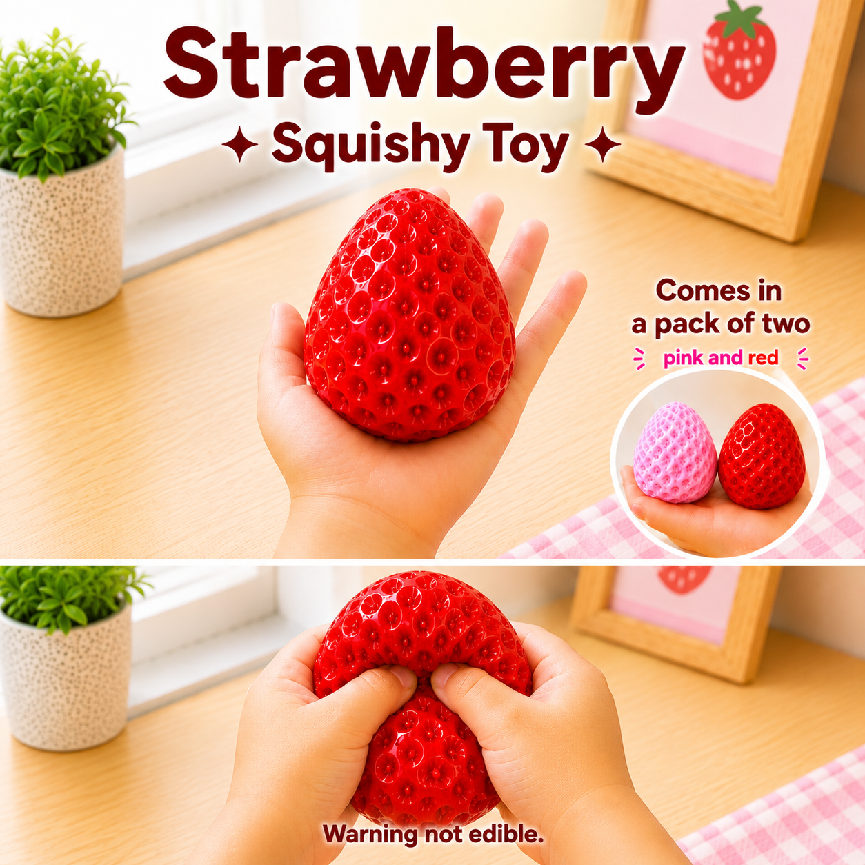 Strawberry Squishy 2-Pack