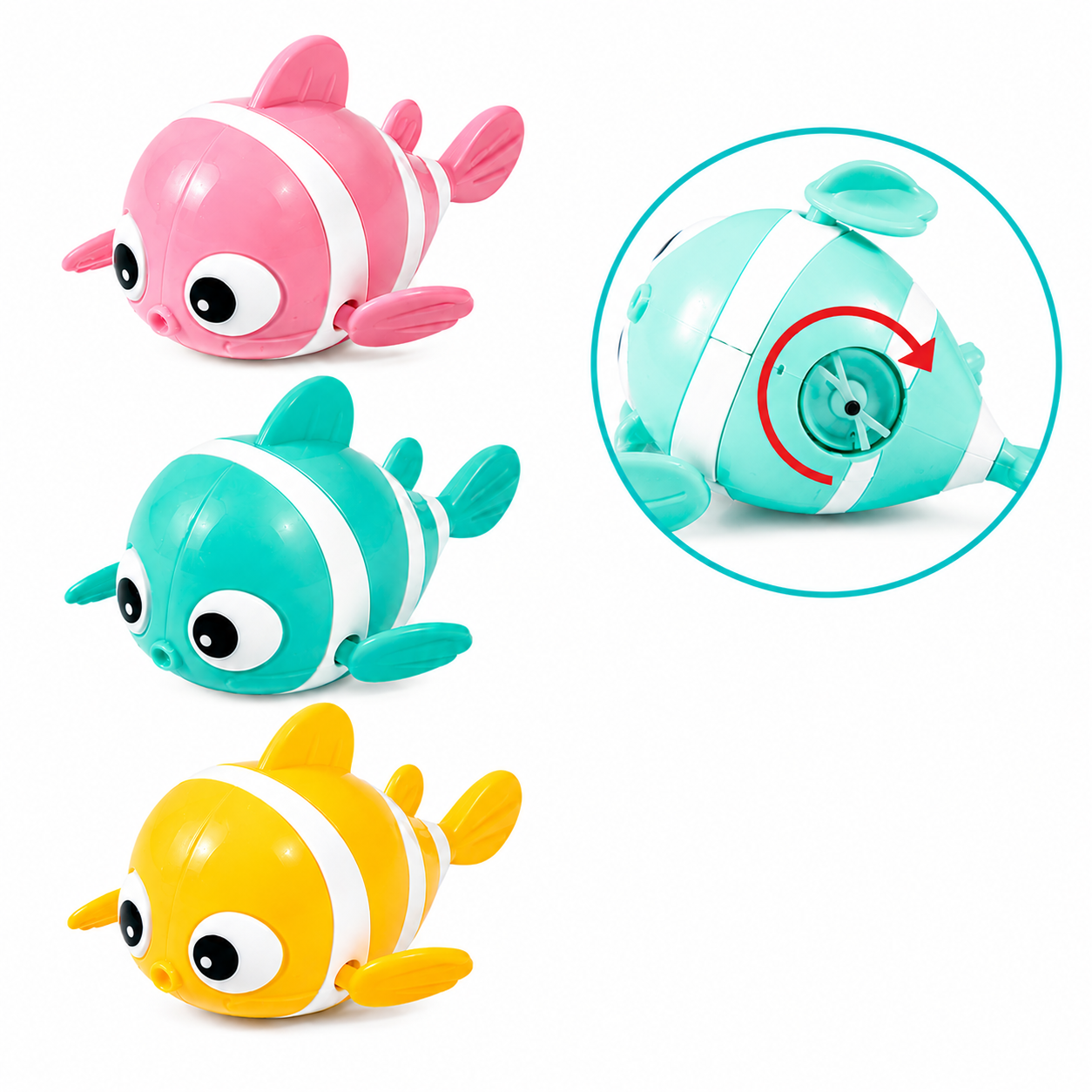 Swimming Fish Bath Toy 3-Pack
