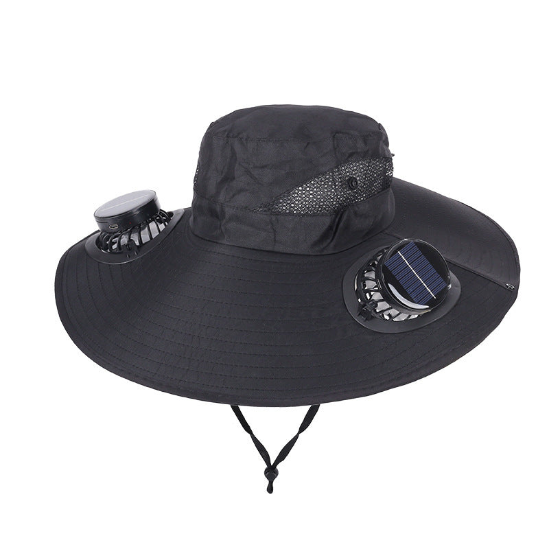 Solar Rechargeable Cooling Fan Hat